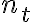  n_{t}