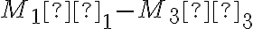 M_1 ω_1-M_3 ω_3