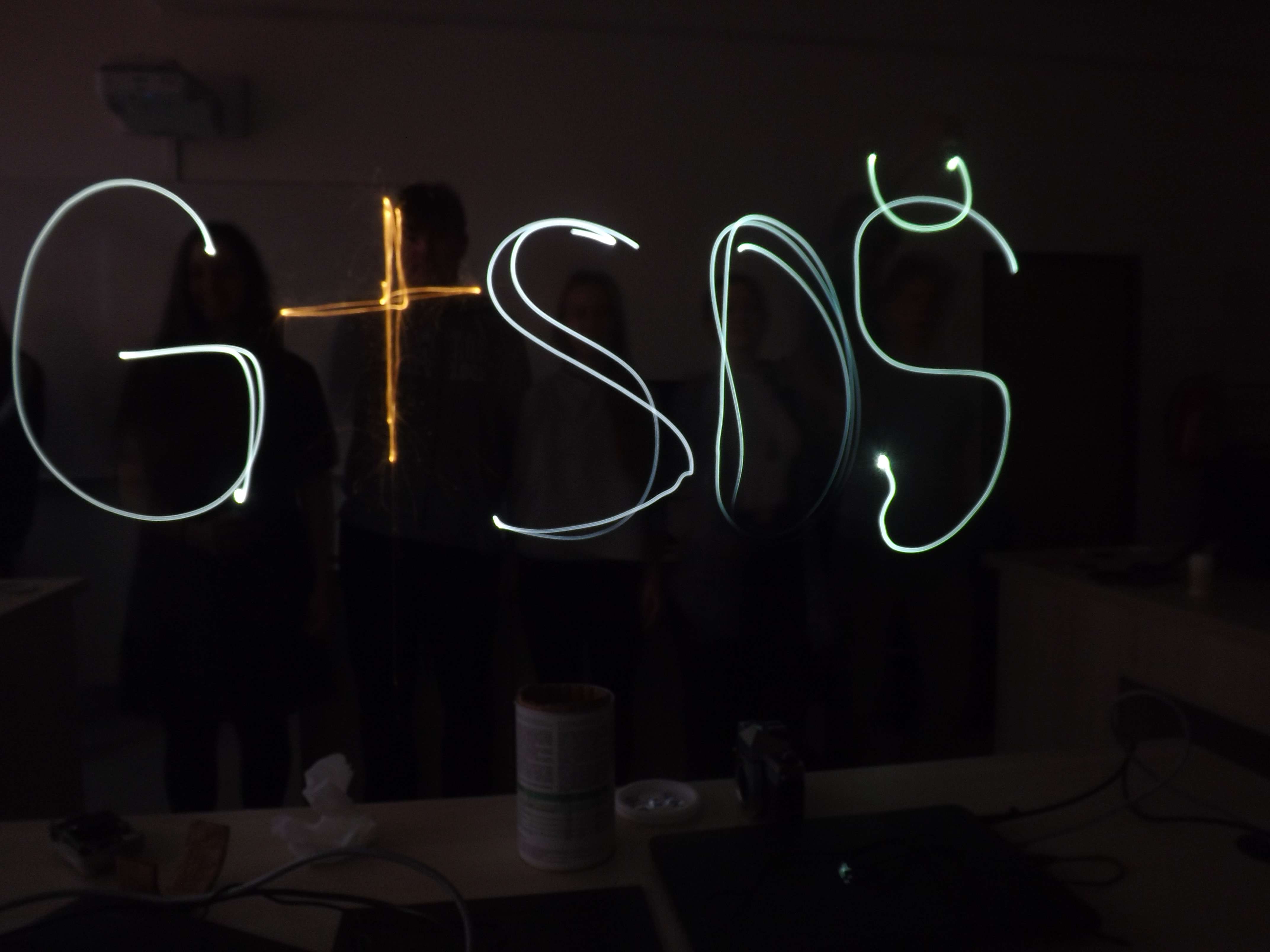 Nápis světlem