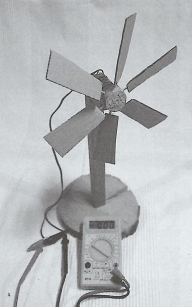 model elektrárny větrné