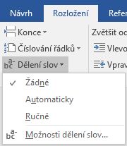 dělení slov