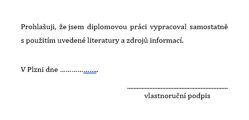 prohlášení