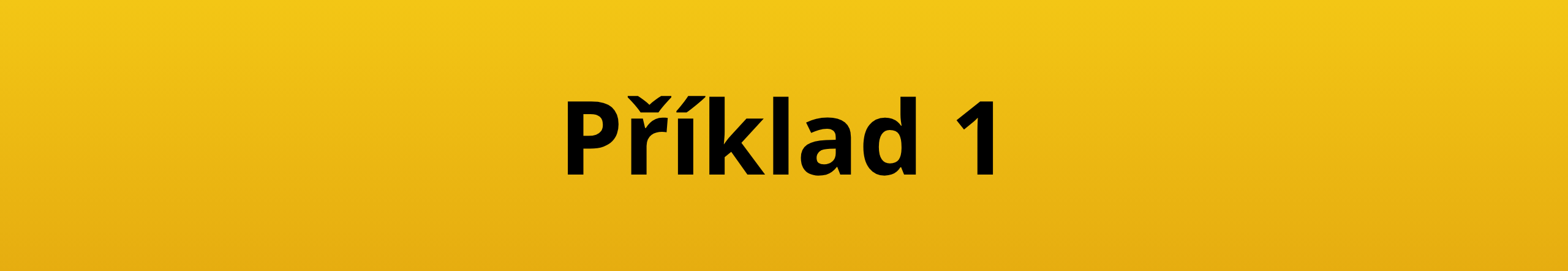Příklad 1
