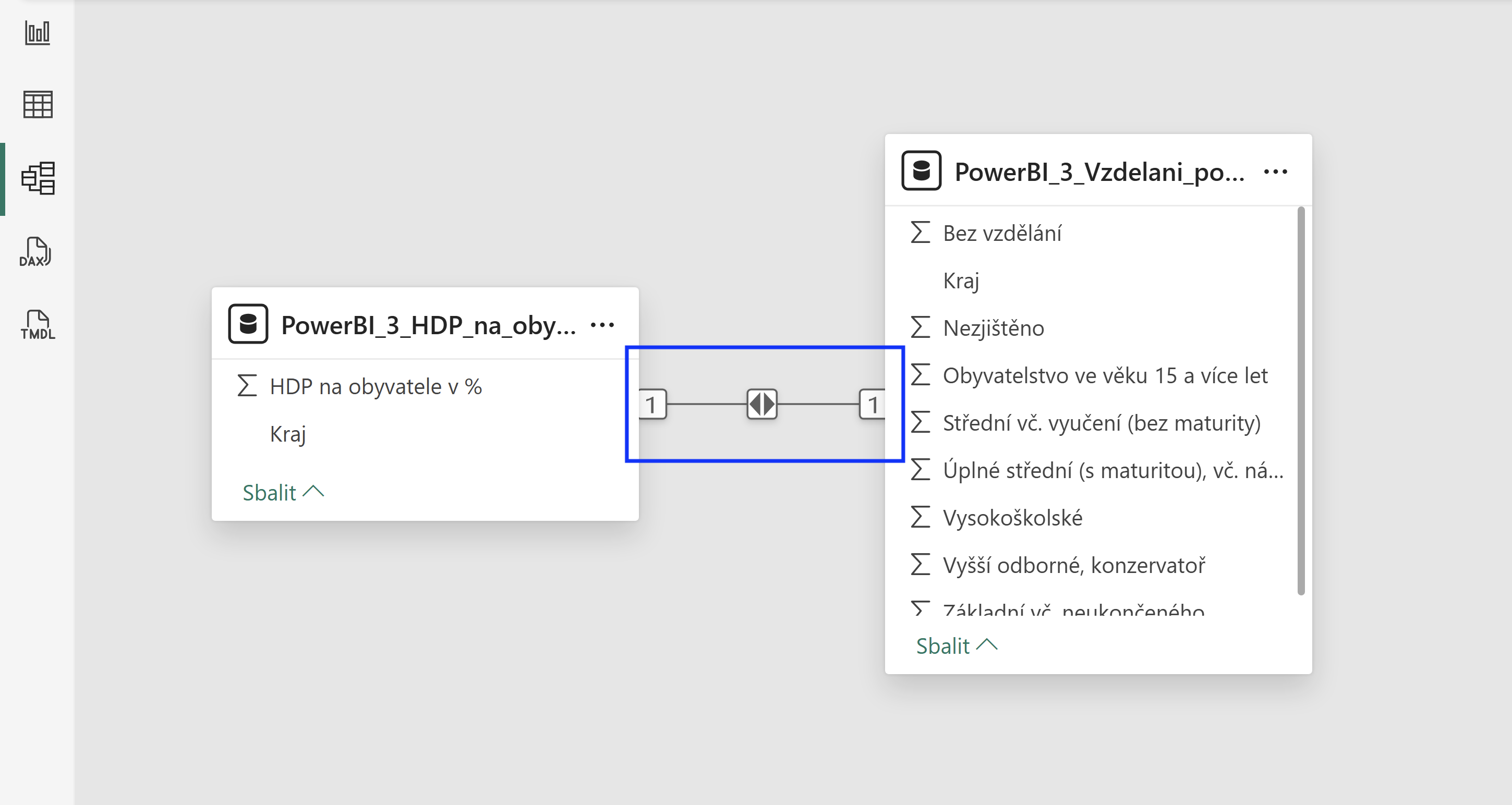 Automatické propojení relací