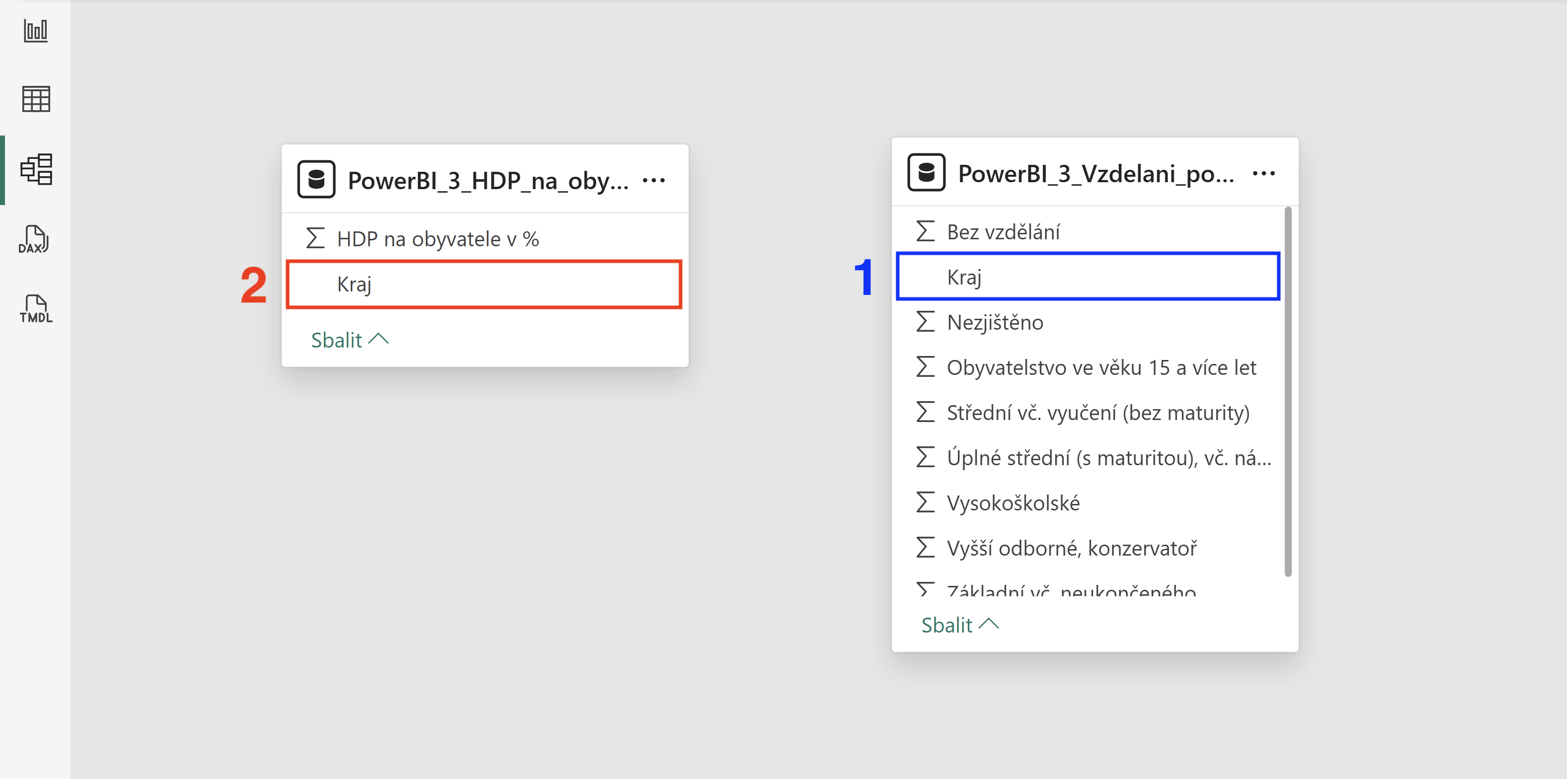 Vytvoření relace