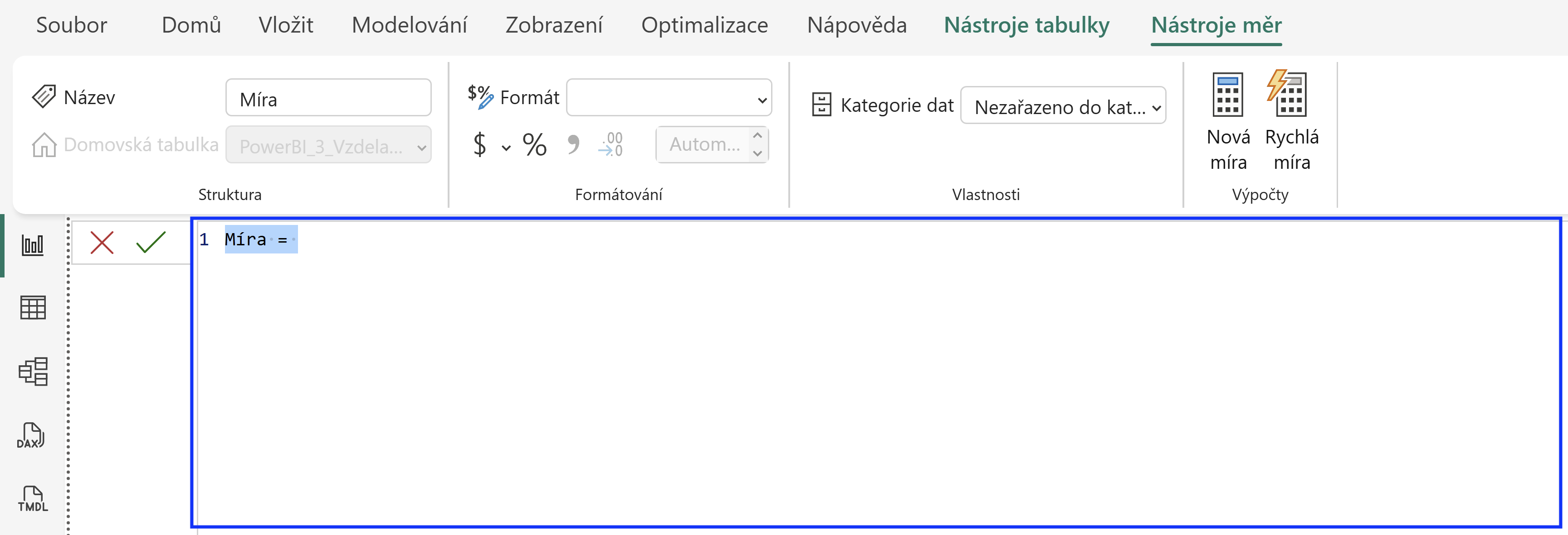 Řádek vzorců
