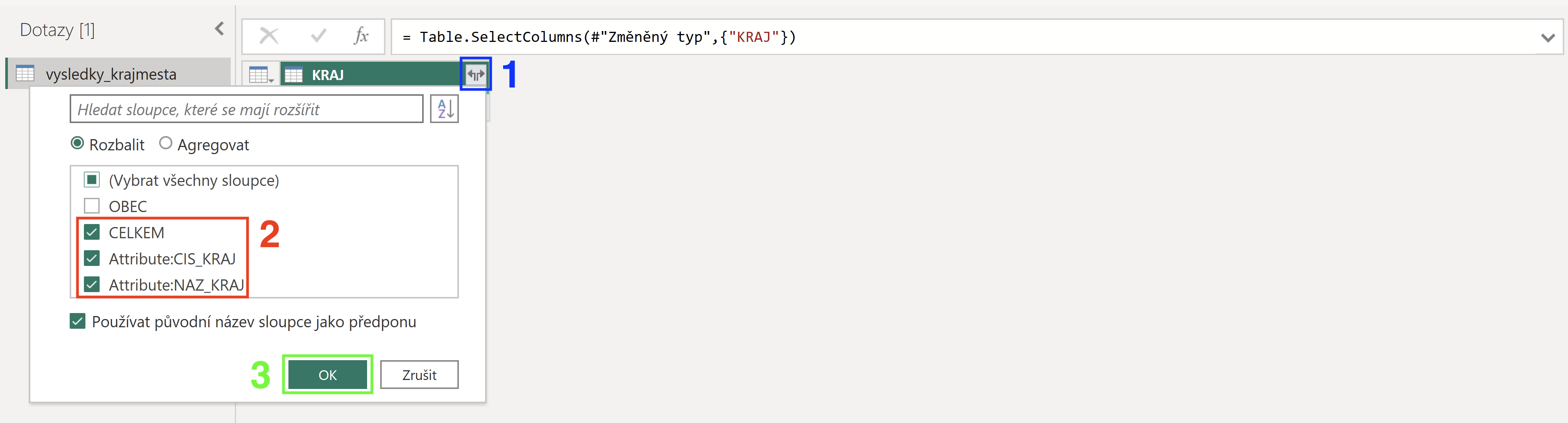 Rozbalení dat z XML