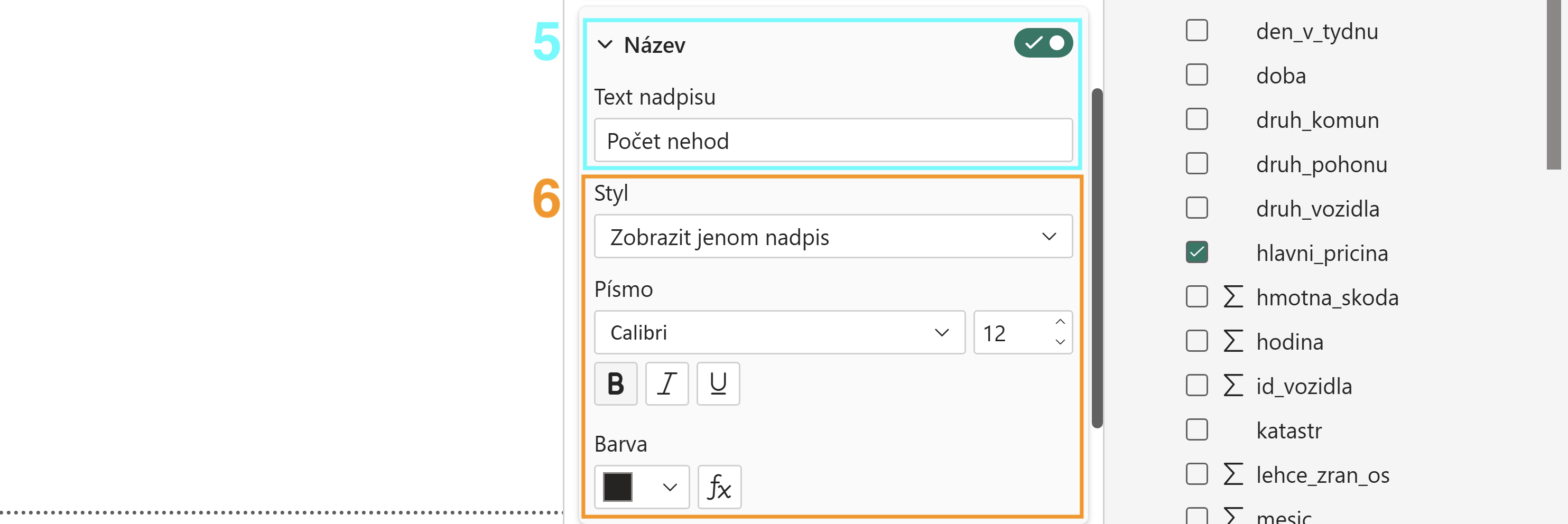 Upravení osy Y